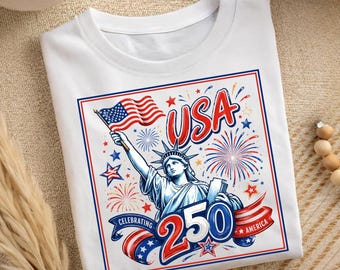 America 250 Years PNG, Patriotic USA Sublimation Design (Digital Download)