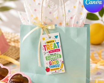 Editable Summer Treat Gift Tag (Digital Download)