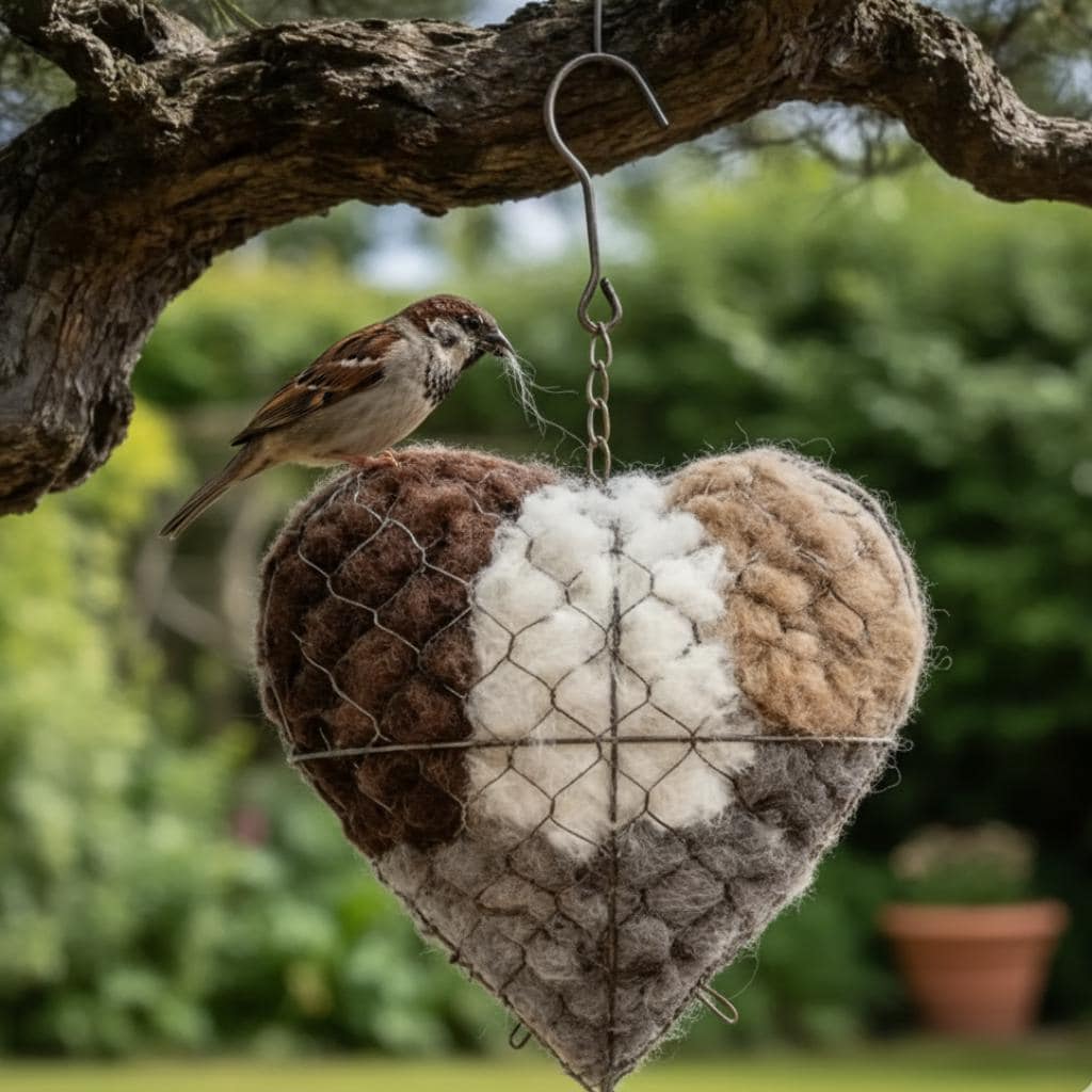 HITECHLIFE Vogelnest, Decoratief Katoenen Balnest, Kolibrie Nesten Vogel Materiaal Houder Ballen-Nestelen Handgeweven Rotan Globe Vogel Papegaaien Huis voor Buiten Wilde Vogelpapegaaien