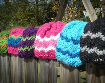 LilySong DAPHNE HAT Crochet PATTERN  (in 7 sizes)