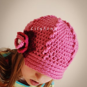 LilySong SOPHIE HAT Crochet PATTERN in 3 sizes image 3