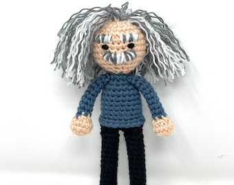 Miniatura de Albert Einstein, presente de Natal para meninos e meninas, ciência, matemática, física, chá de bebê, quarto infantil, aniversário. Oppenheimer. Feito sob encomenda.