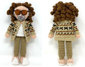 Dude doll handmade doll Dude handmade gift Christmas gifts the dude abides MADE TO ORDER