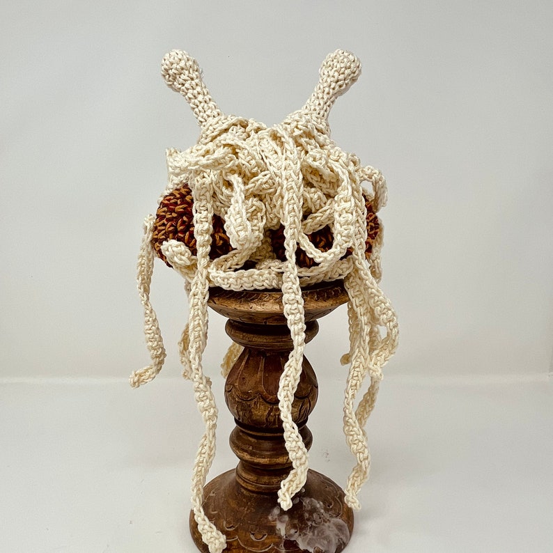 Flying Spaghetti Monster Cotton Tree Topper atheist decor eco friendly fsm Pastafarian Christmas Decoration atheist Christmas READY TO SHIP image 4