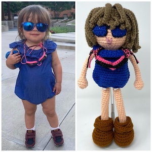 Custom doll from photo doll custom look alike doll mini me doll look alike handmade doll personalized gift doll handmade Christmas gift #4