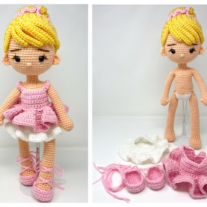 Doll Ballerina tutu pink dancer Doll pink ballet sippers dancer blond doll blonde dancer pink splits tutu gifts Christmas gift READY TO SHIP