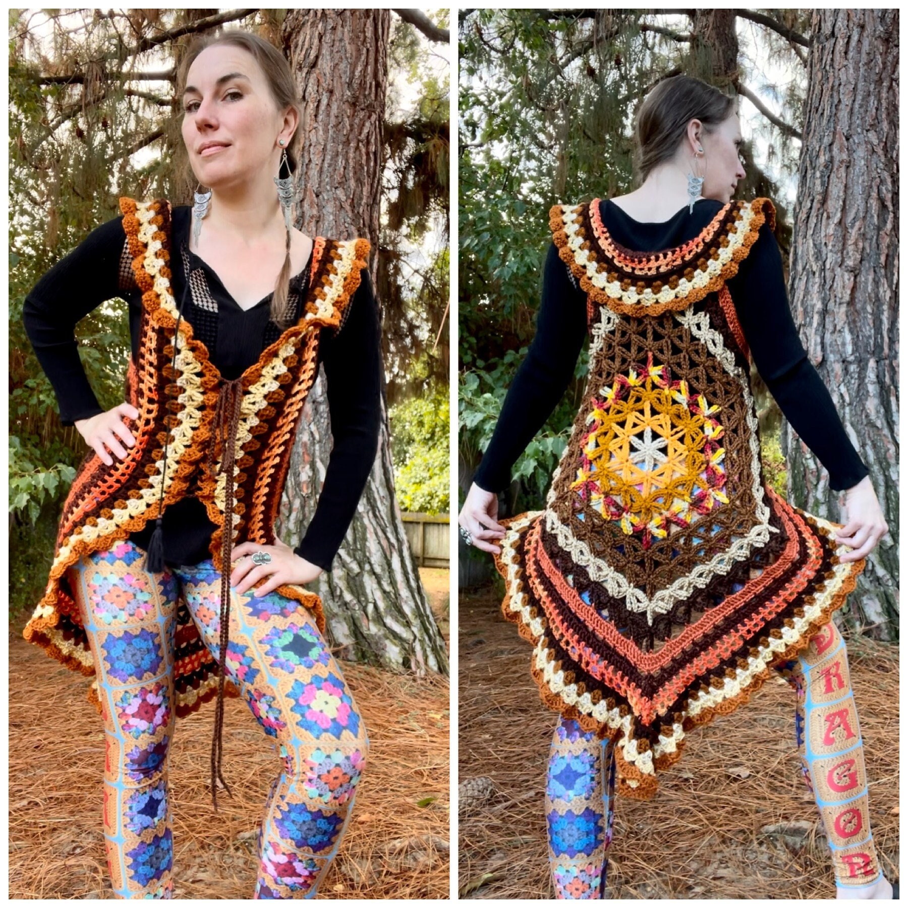 Floral Embroidered Womens Vest, Folk Embroidery Vest