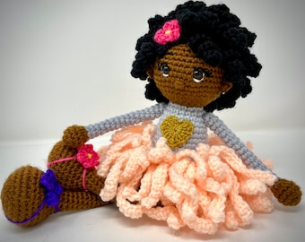 Black doll African American doll ballerina tutu doll ballet black girl magic doll gift handmade doll handmade gifts for girls MADE TO ORDER