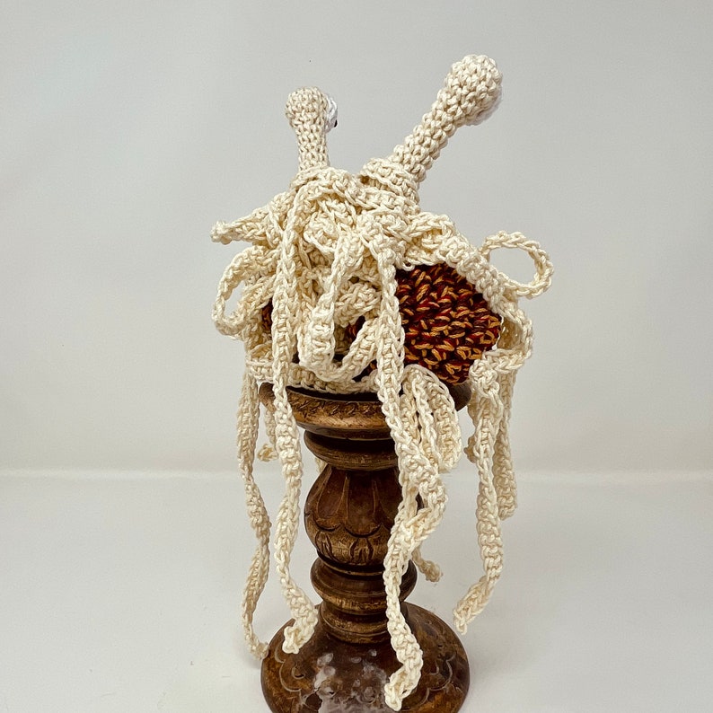 Flying Spaghetti Monster Cotton Tree Topper atheist decor eco friendly fsm Pastafarian Christmas Decoration atheist Christmas READY TO SHIP image 3