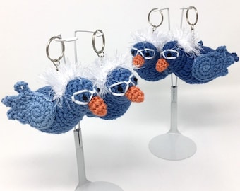 Birdie Sanders Keychain -MADE TO ORDER -Free Domestic Shipping, Feel the Bern progressive blue wave