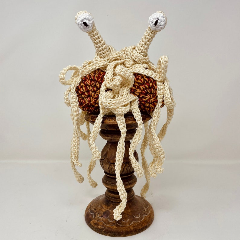 Flying Spaghetti Monster Cotton Tree Topper atheist decor eco friendly fsm Pastafarian Christmas Decoration atheist Christmas READY TO SHIP image 1