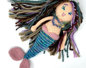 Mermaid Doll fantasy play doll mermaid magical toys magic mermaid mystical doll mythical handmade doll gifts handmade doll MADE TO ORDER