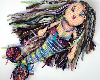 Mermaid Doll fantasy play doll mermaid magical toys magic mermaid mystical doll mythical handmade doll gifts handmade doll MADE TO ORDER