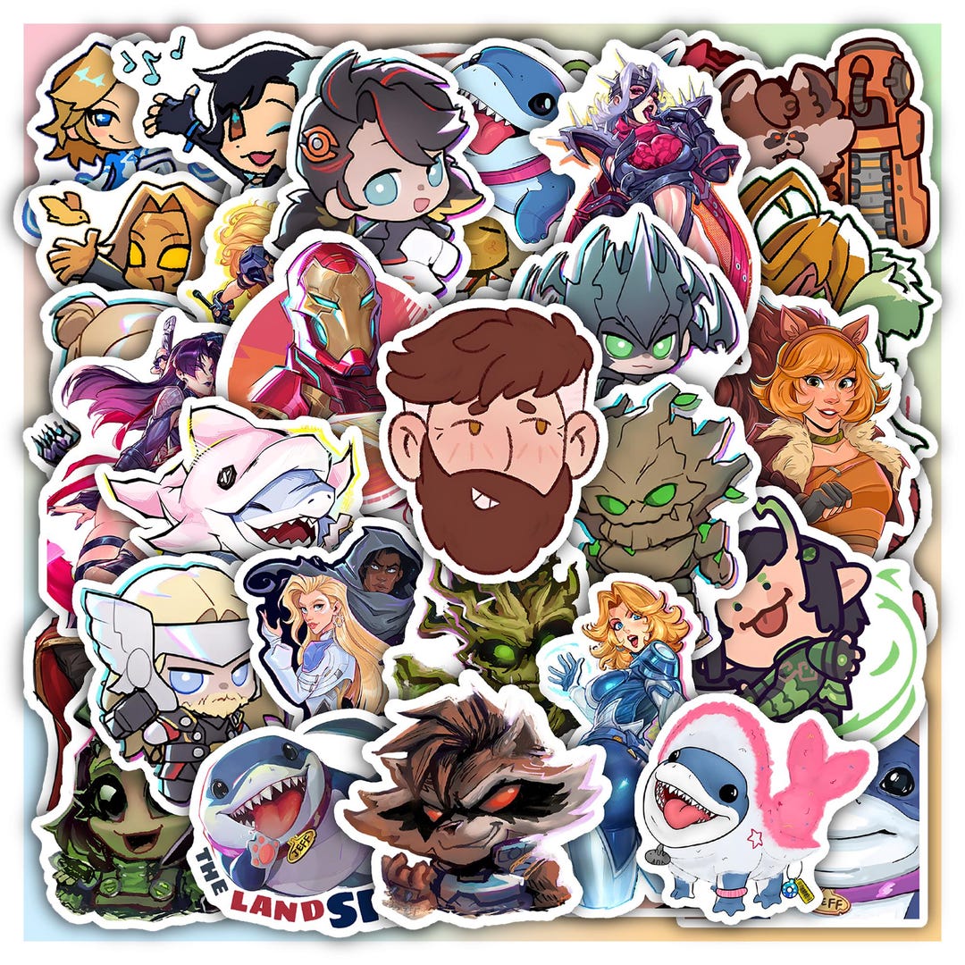 Rivals Sticker Superhero Sticker Sheet Rivals , Waterproof Vinyl for Gifts, Laptop 40 ...