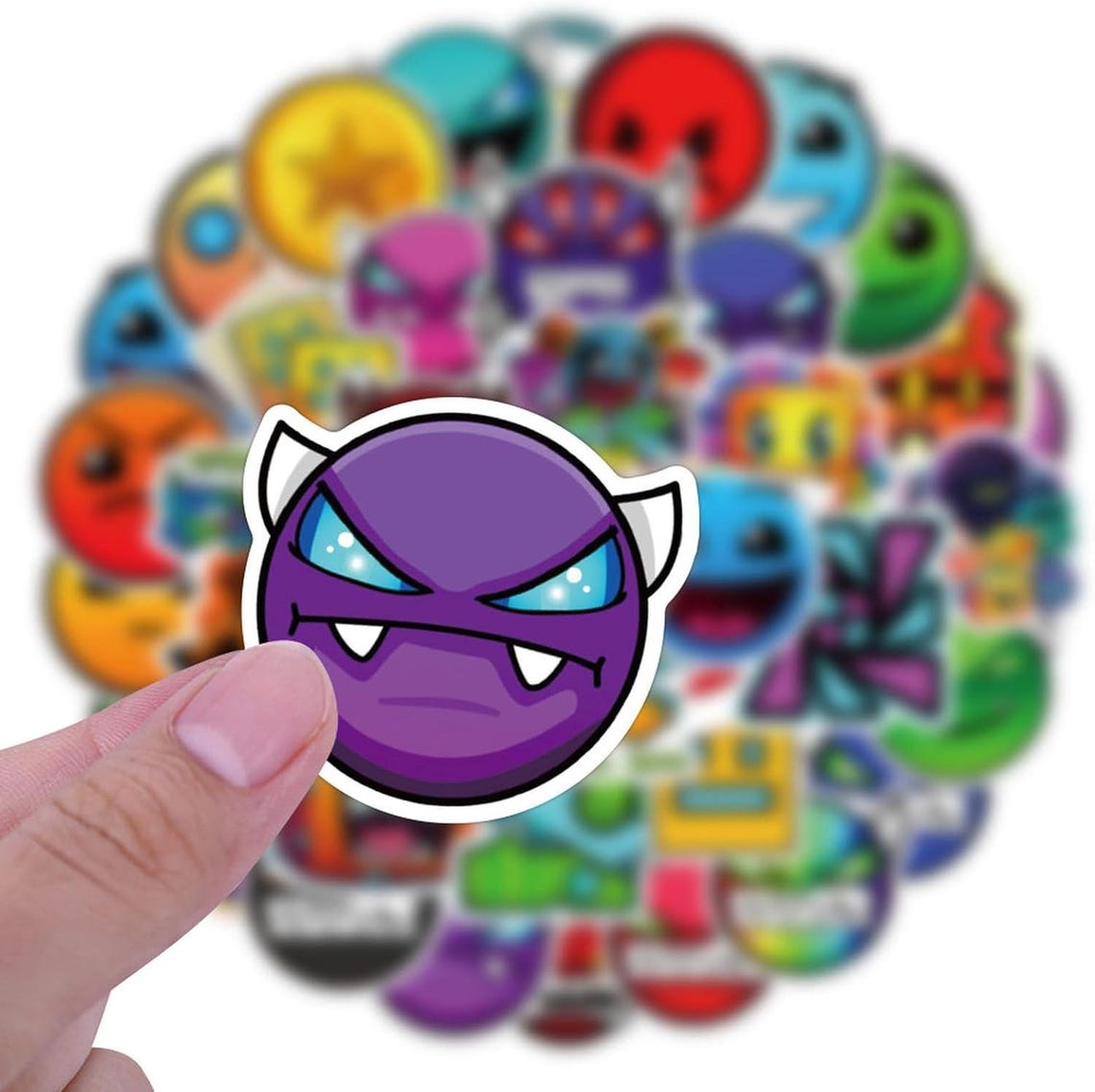 50pcs Geometry Dash Stickers ,vinyl Waterproof Decals for Laptop,adult ...