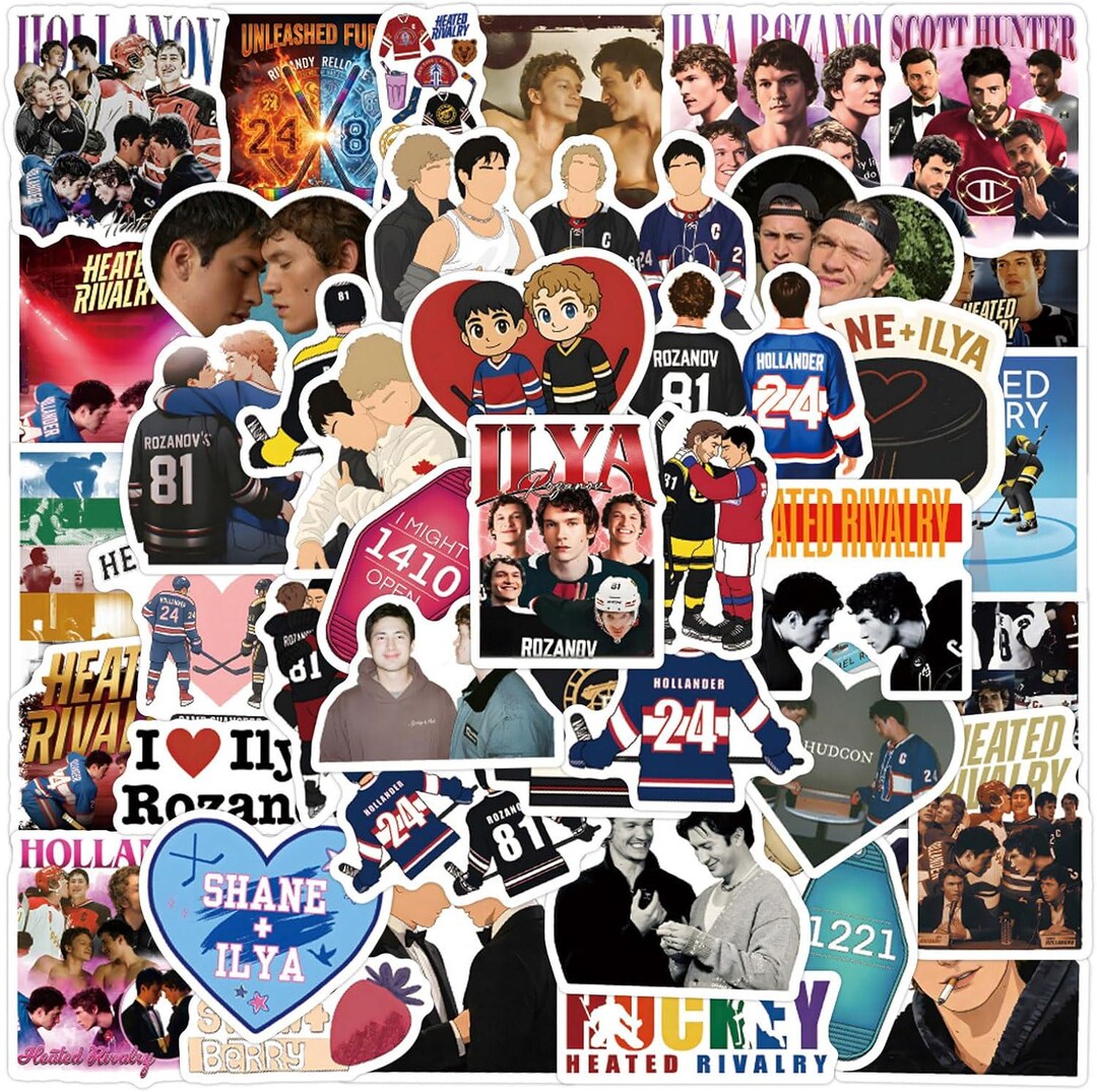 60pcs Heated Rivalry Sticker ,waterproof Vinyl Decals for Laptop, Water ...