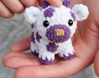 Gehaakt amigurumipatroon Schotse hooglanders, pluche tutorial voor beginners (pdf-download)