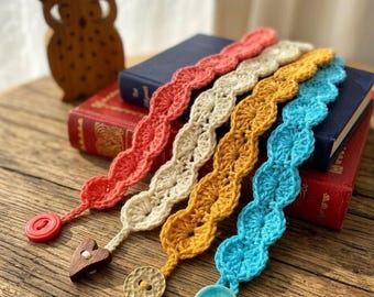 Crochet Flower Bookmark Pattern | Easy Rose Leaf Tassel PDF (Beginner Friendly)