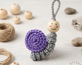 Patroon gehaakte slaksleutelhanger, pluche amigurumi-tashanger, tutorial voor beginners (pdf-download)