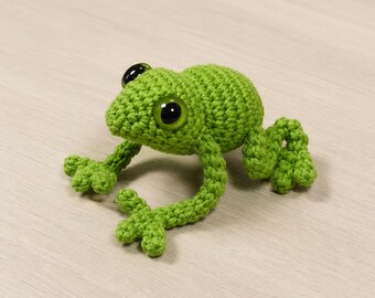 Frog Crochet Pattern PDF | Amigurumi Frog Pattern | Easy Crochet Frog Tutorial | DIY Plush Frog | Beginner Crochet Gift