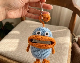 Motif au crochet pour couvre-clés Monster | Amigurumi Key Cosy à grande bouche (téléchargement PDF)