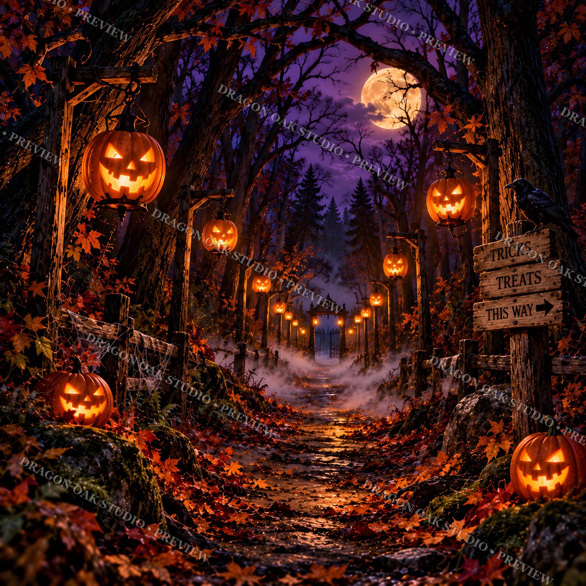 Cozy Halloween Pumpkin Patch Coaster Bundle, Autumn Designs (Digital Download)