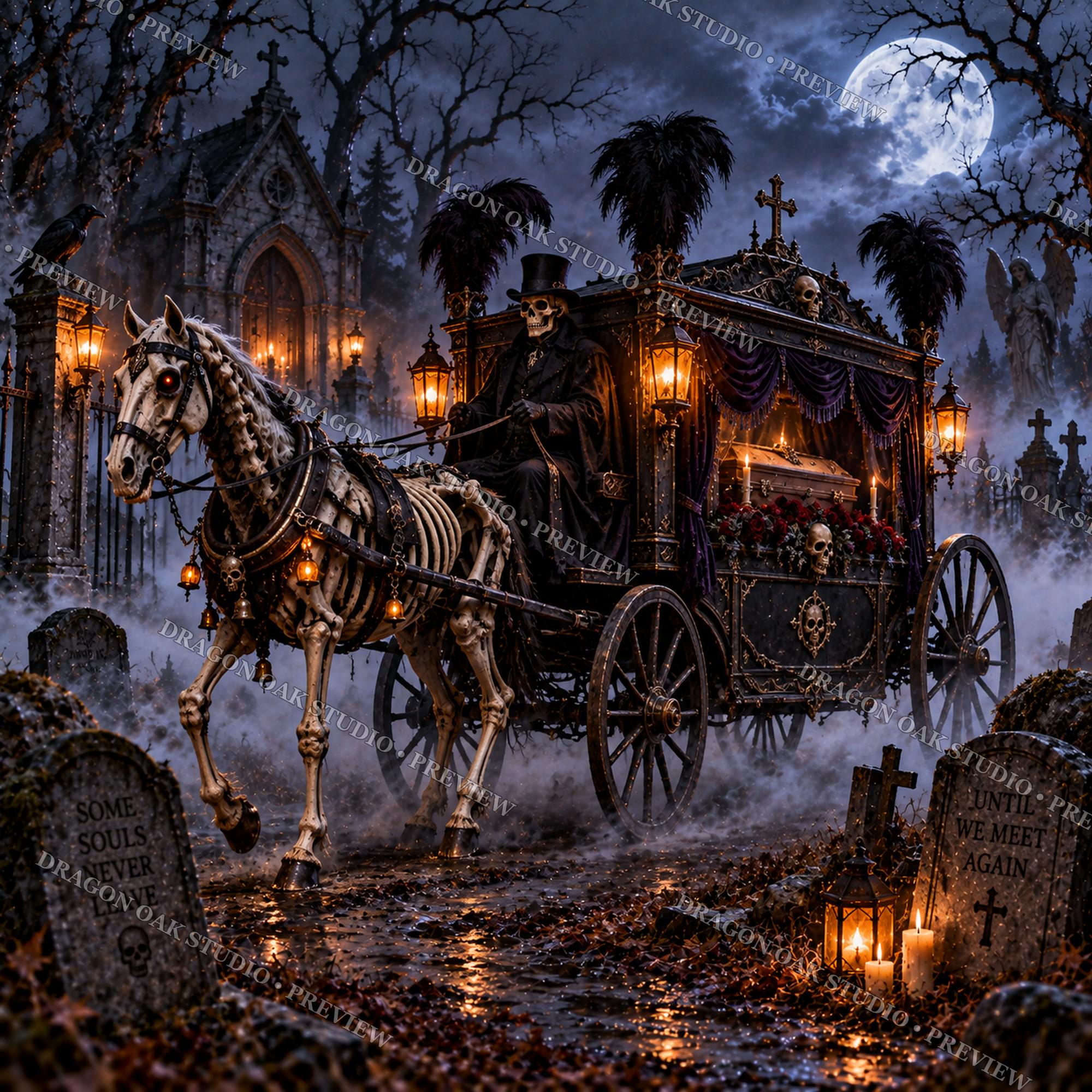 Gothic Cemetery Coaster PNG Bundle, Halloween Sublimation Files (Digital Download)