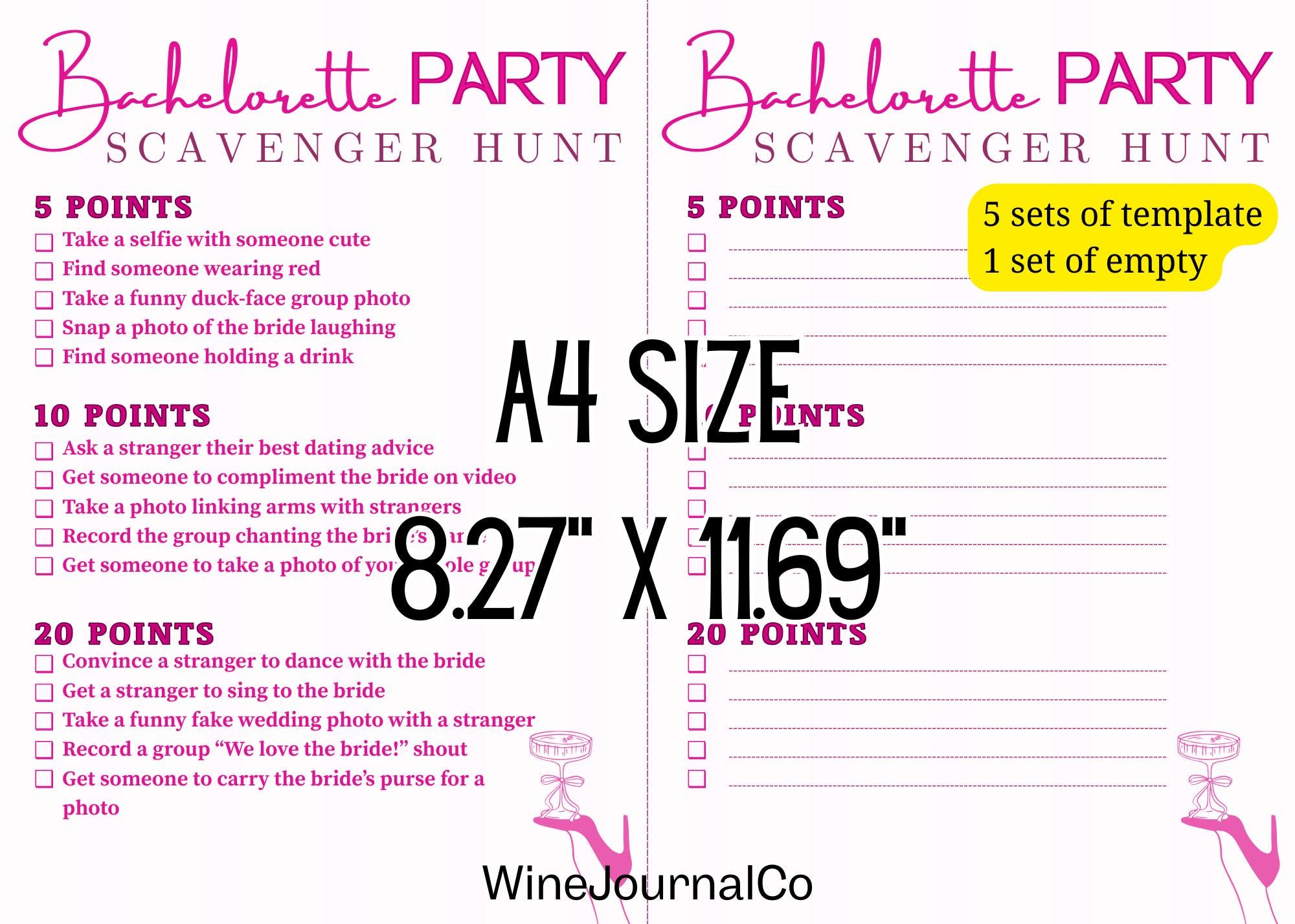 Bachelorette Party Games Bundle PDF File