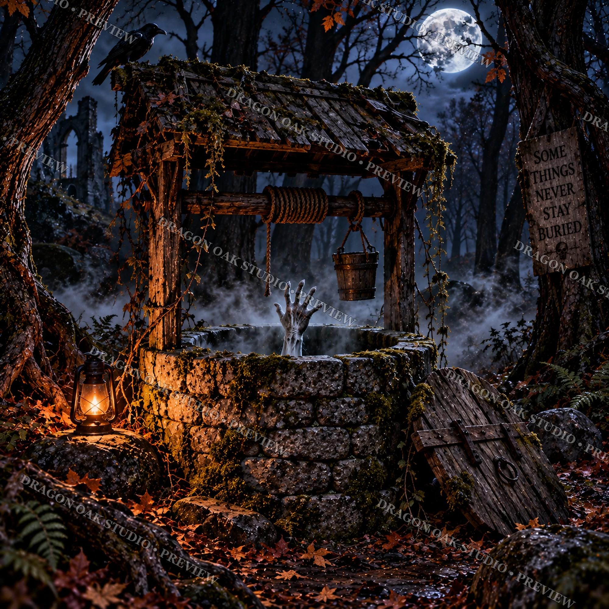 Haunted House Ghost Story PNG Bundle, Creepy Mansion Designs (Digital Download)
