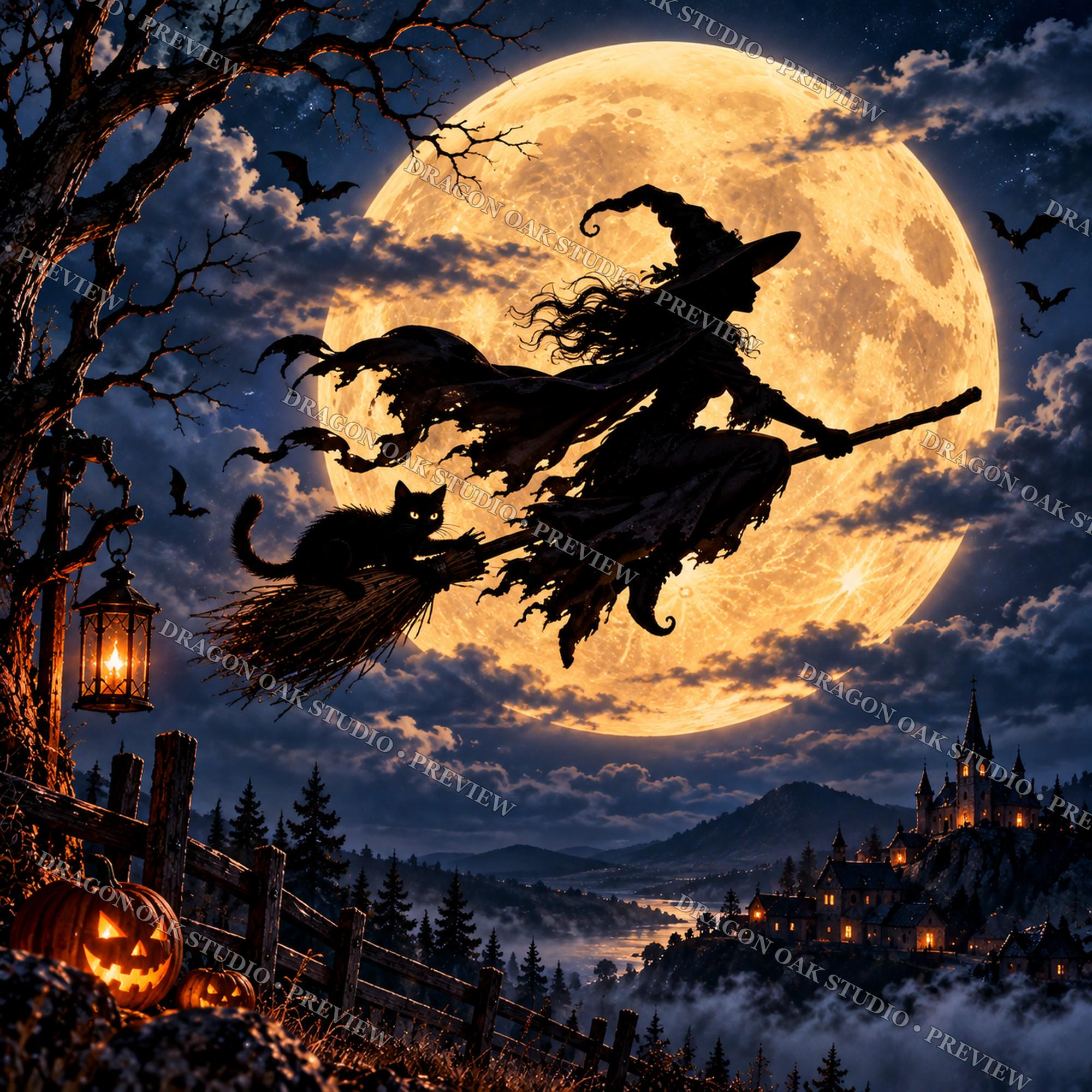 Witchcraft Coaster PNG Bundle, Halloween Potion & Tarot Designs (Digital Download)