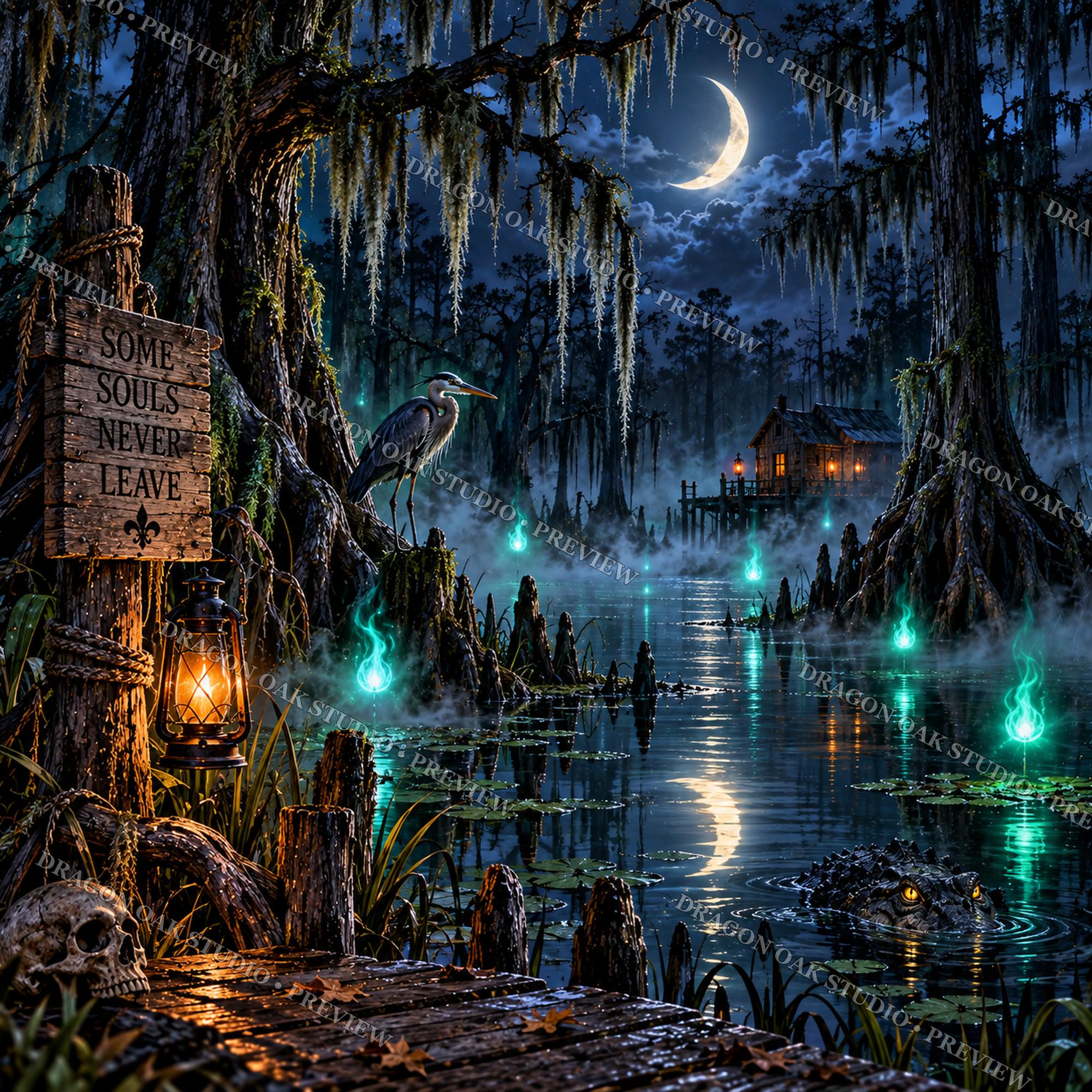 Haunted Manor & Monsters Coaster PNG Bundle, Set of 4 Frankenstein Swamp Designs, Halloween Digital Download UV Print Files