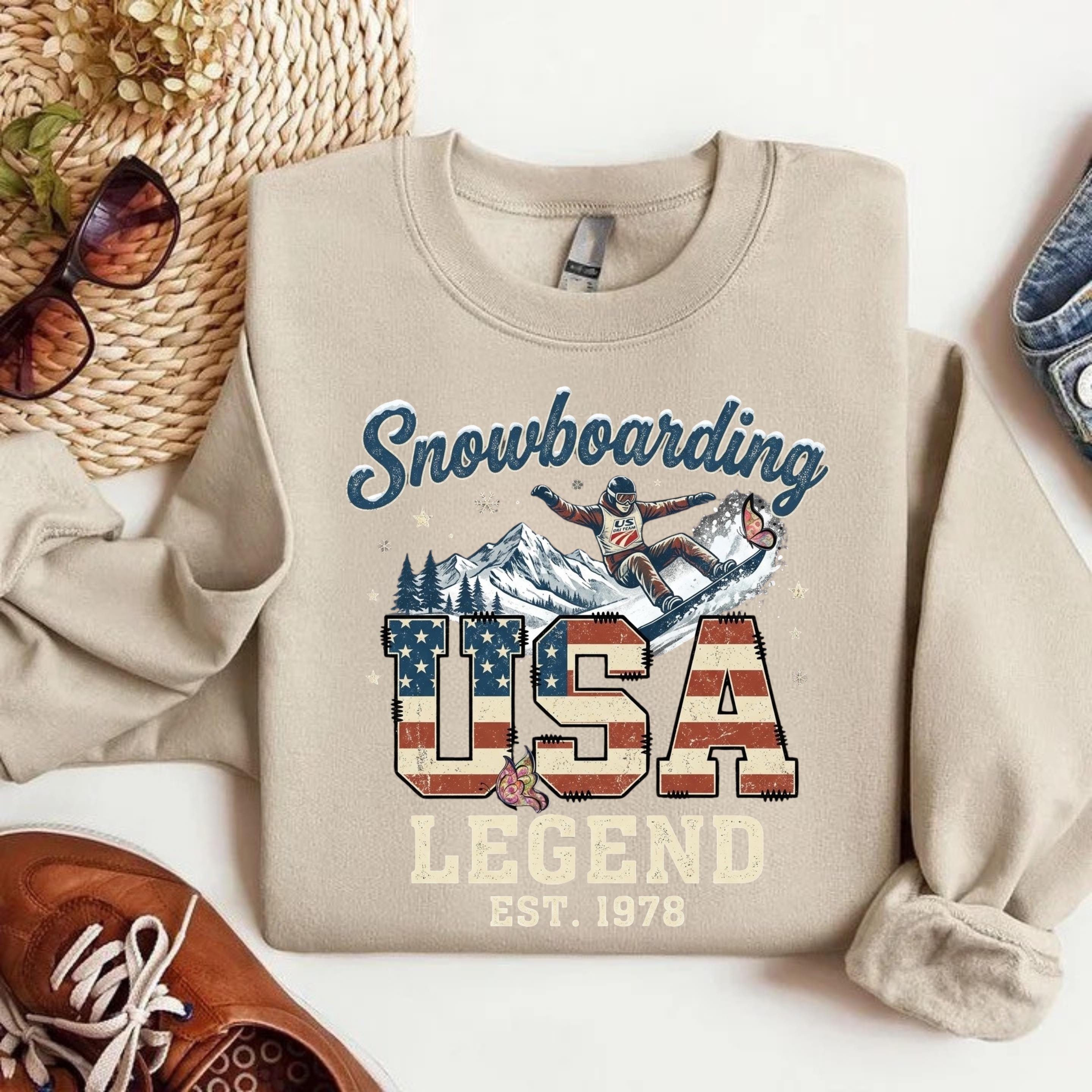 Vintage Us Ski Team Sweater - Etsy