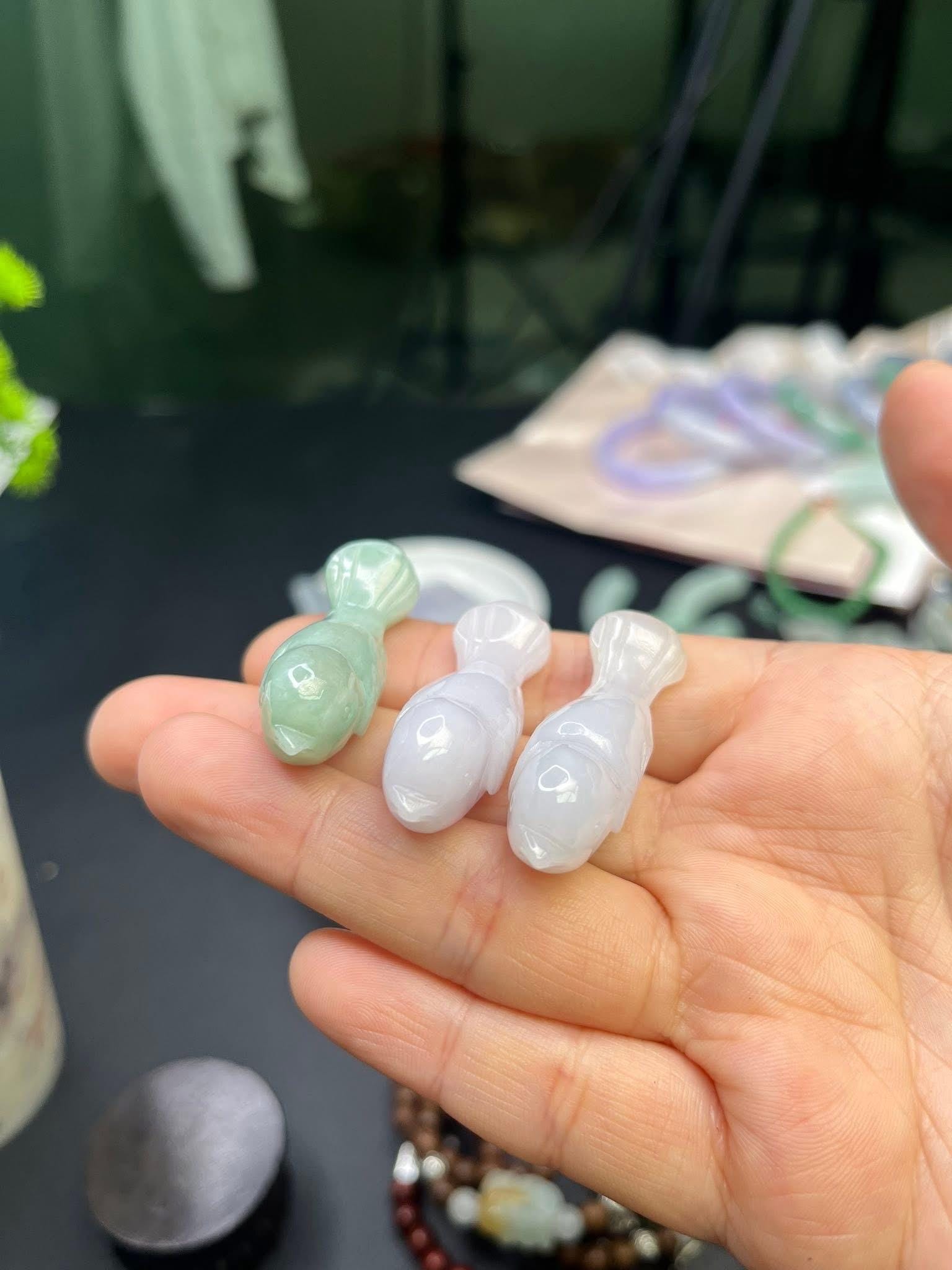 Natural Type-a Jadeite Bird Carving: Untreated Feicui Gemstone Statue ...