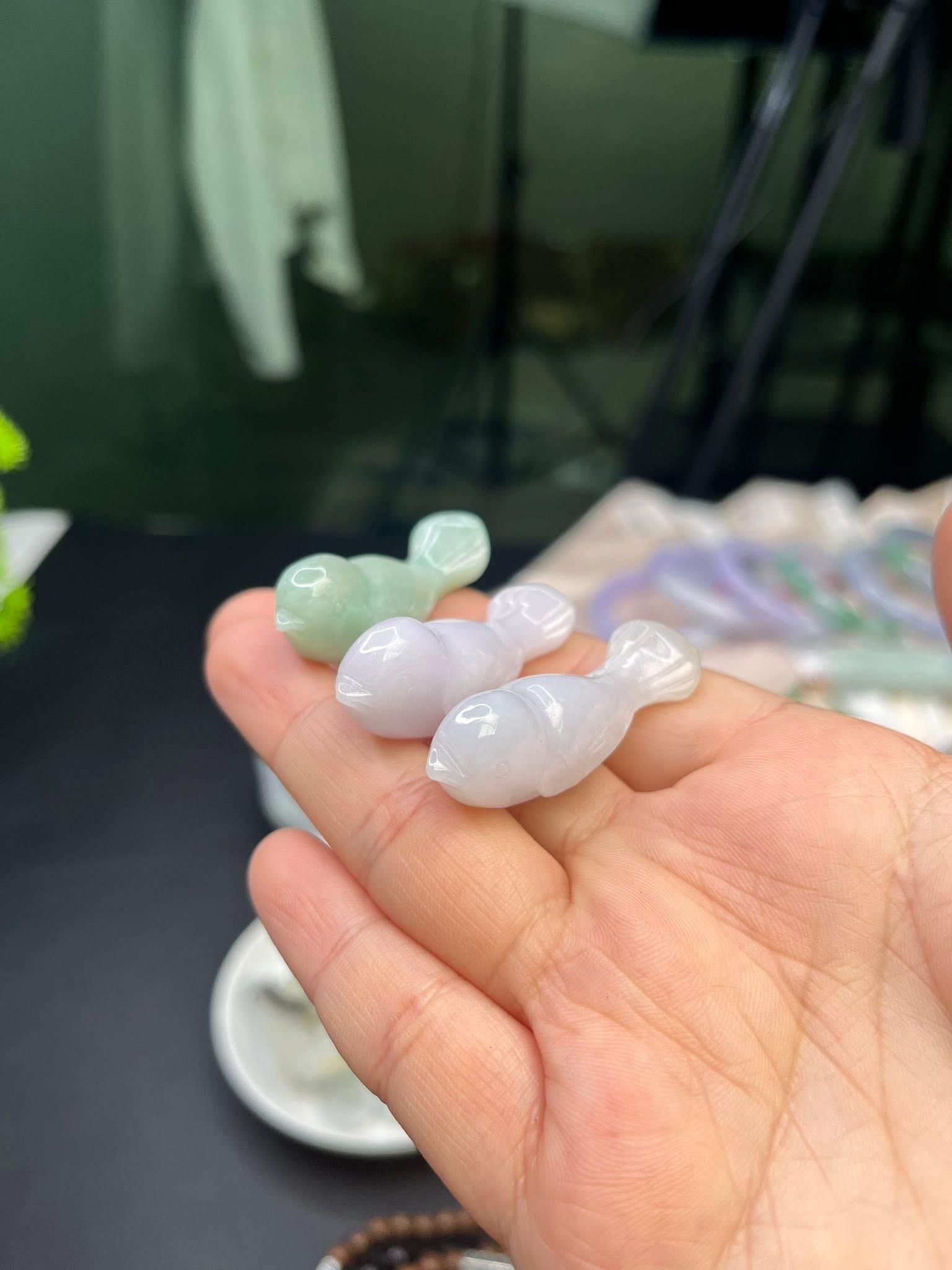 Natural Type-a Jadeite Bird Carving: Untreated Feicui Gemstone Statue ...