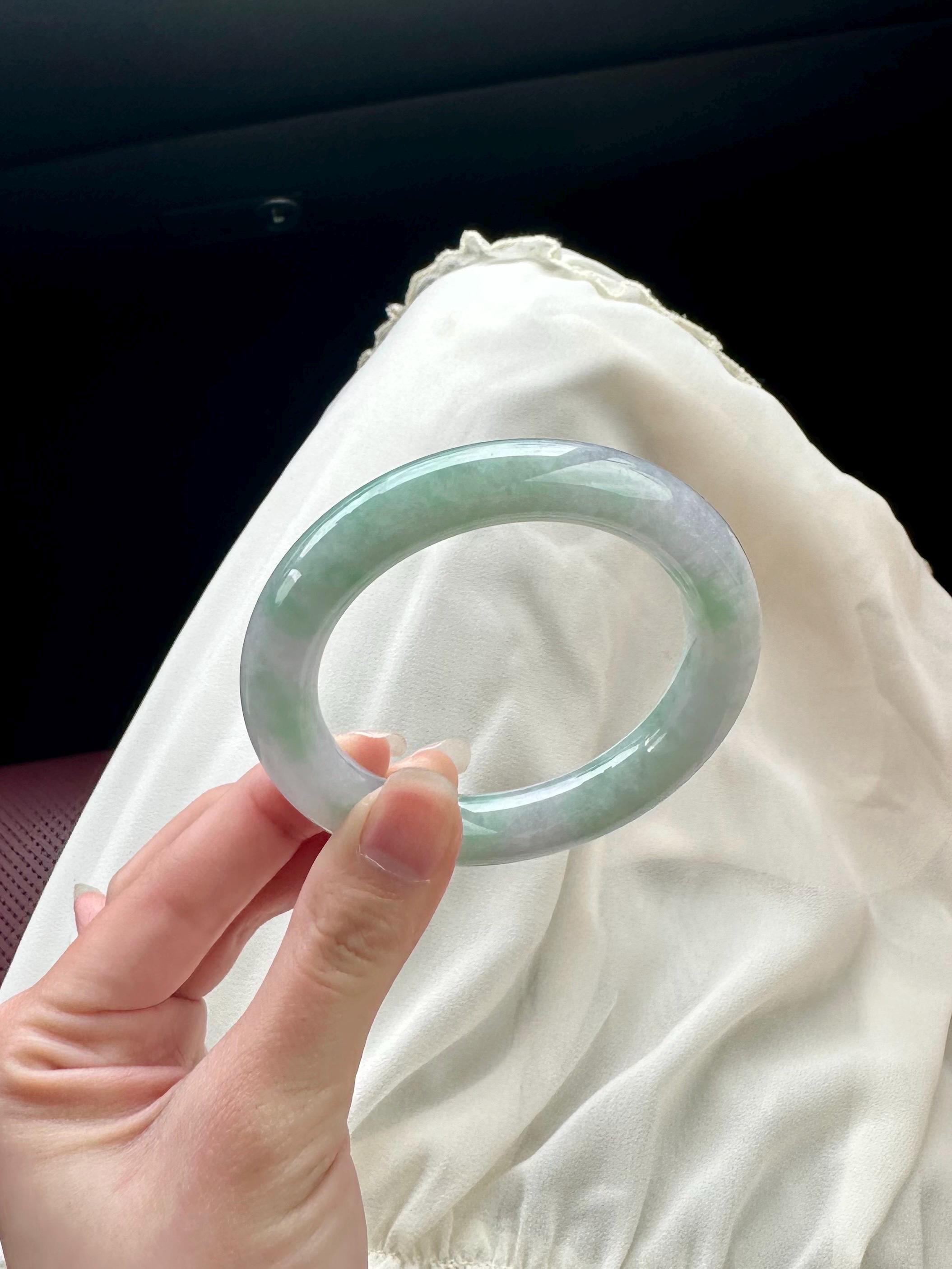 Certified Type-a 100% Natural Untreated Jadeite Bangle Feicui (翡翠 ...