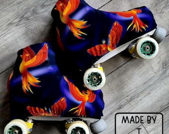 Phoenix Roller Skate Boot Covers – Handmade Fabric Skate Protectors