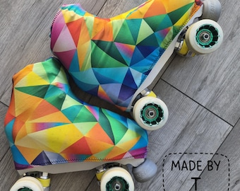 Geometric Skate Boot Covers – Handmade Skate Protectors