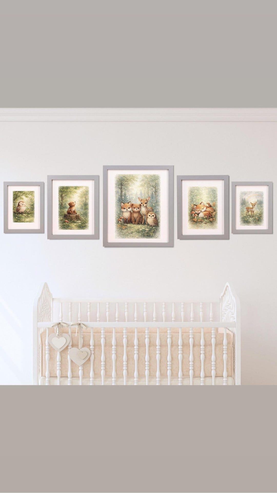 5 Woodland Animal Nursery Wall Art - Etsy