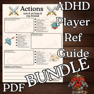ADHD Friendly DnD 5e Character Sheet - Combat & Spell Tracker (PDF Download)