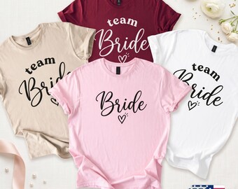 Team Bride Shirt, Bachelorette Party Matching Tees, Bridal Party Bridesmaid Tshirt