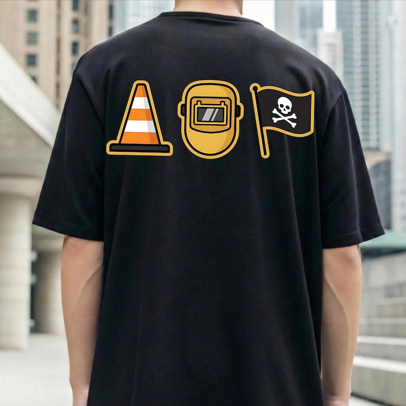 Pittsburgh Hoist The Verkehrskegel Schweißmaske Piratenflagge PNG (Digitaler Download) Bild 5