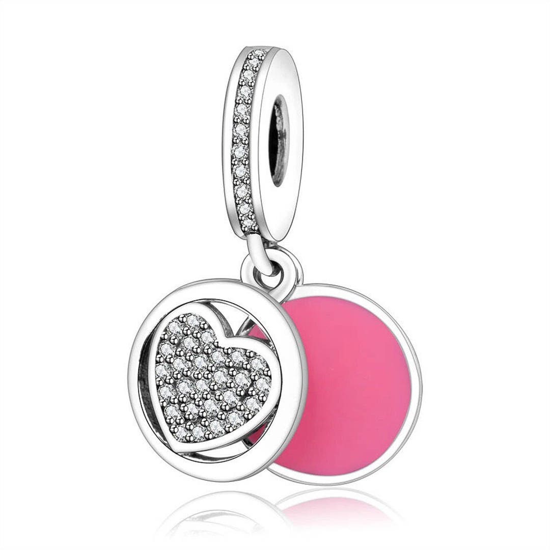 Sterling Silver Pandora Charm With Aaa Cz Etsy