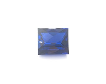 Saphir bleu 13x11 mm trou percé 1 mm