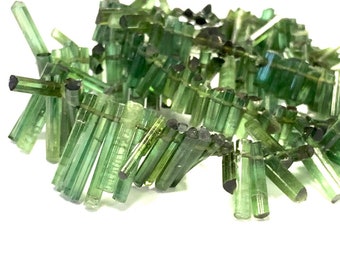 100% genuine green tourmaline crystal