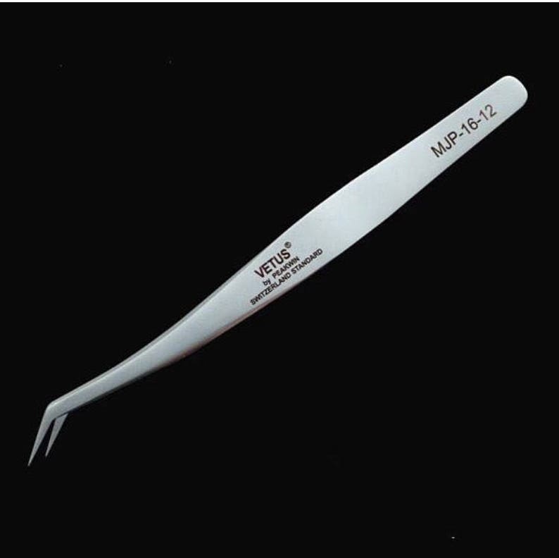2 tweezers made of high quality stainless steel for eyelash extensions Best tweezers set