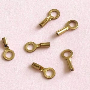 14k gold filled eindkapjes 1 mm – verpakking van 20 – koorduiteinden voor kettingen en armbanden – kleine gouden koordpunten – benodigdheden voor het maken van sieraden