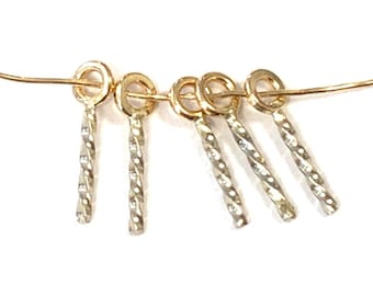 14k solid yellow gold screw eyes. Sold by pair, solid gold screw eyes, solid gold findings