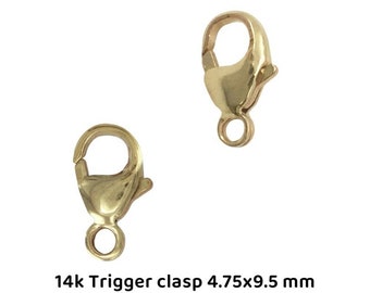 14k solid yellow gold  clasp 4.75x9.5 mm