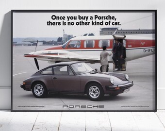 Decorazione murale Porsche 911 Carrera – 3.0 – Murale – Poster per auto per appassionati Porsche