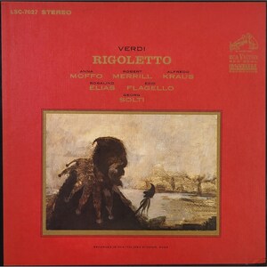 Verdi Rigoletto Red seal boxed 2 lp's set w/opera program lp's
